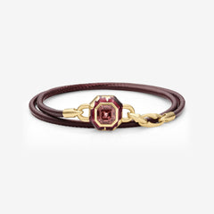 Interlock Leather Bracelet