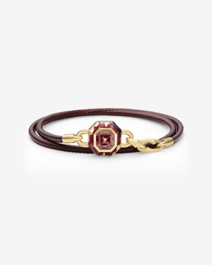 Interlock Leather Bracelet