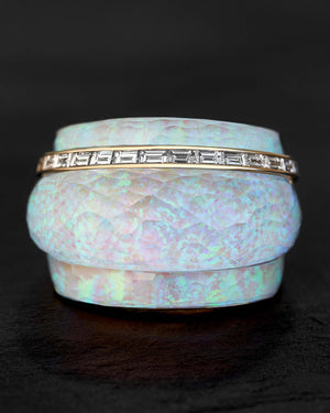 Crystal Haze Amplified Cocktail Ring