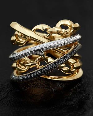 Bound Together Large Band Ring