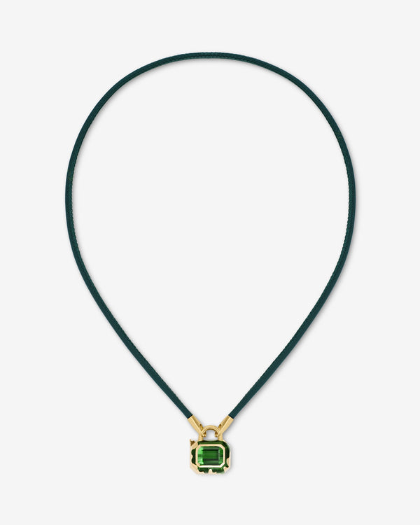 Interlock Leather Pendant