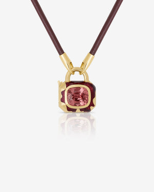 Interlock Leather Pendant