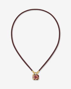 Interlock Leather Pendant