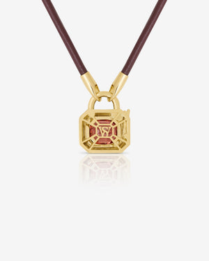 Interlock Leather Pendant