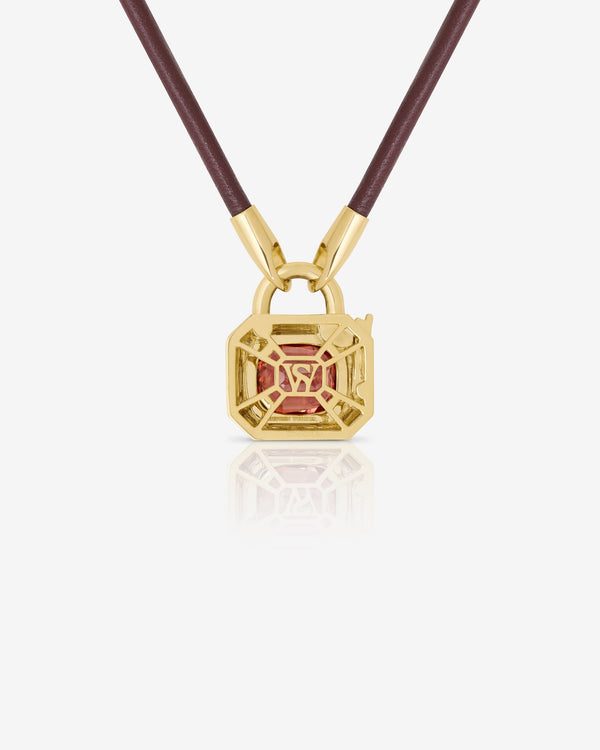 Interlock Leather Pendant