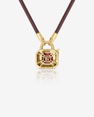 Interlock Leather Pendant