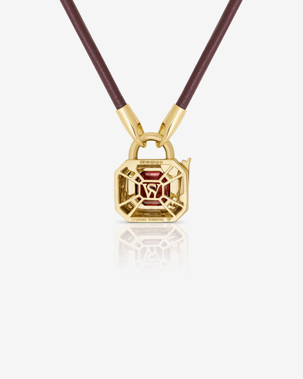 Interlock Leather Pendant