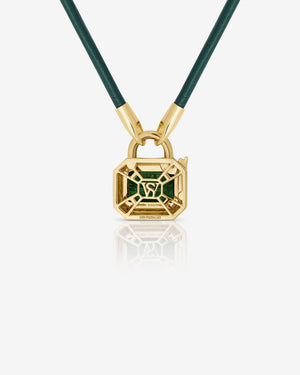 Interlock Leather Pendant