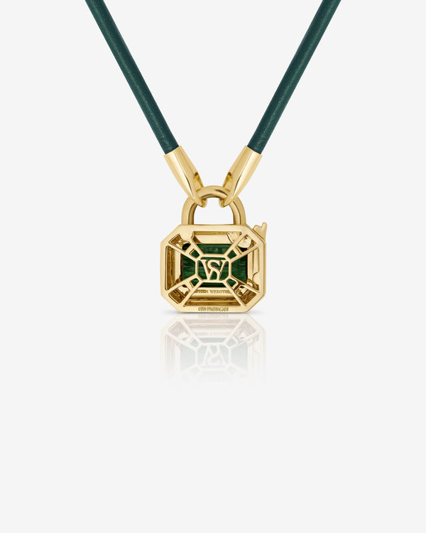 Interlock Leather Pendant