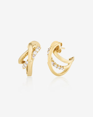 Unraveled Small Hoop Earrings
