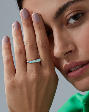 Crystal Haze Slimline Stack Ring