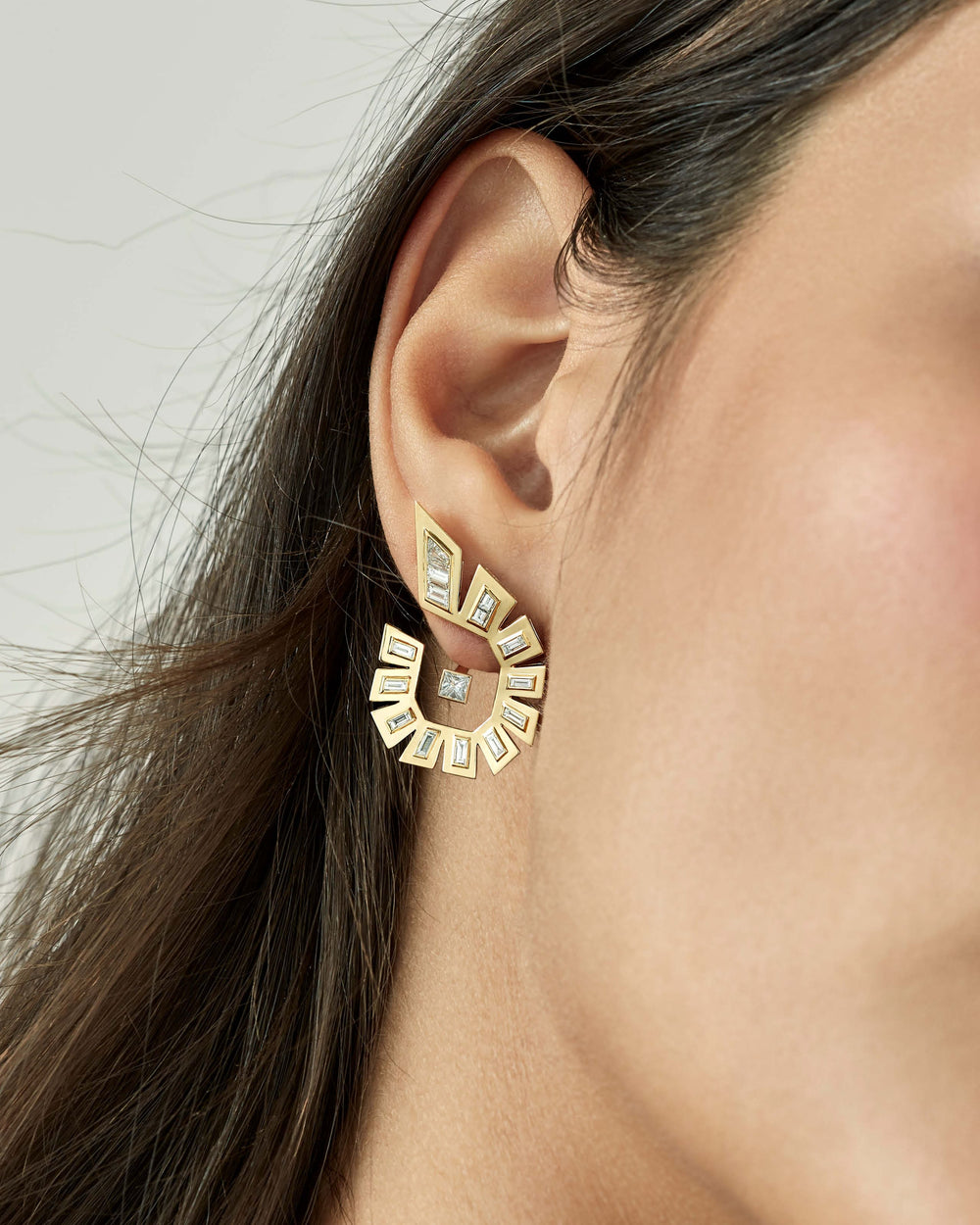 Shattered Hoop Earrings