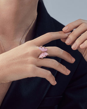 Crystal Haze Small Cocktail Ring