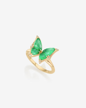 Mini Winged Cocktail Ring