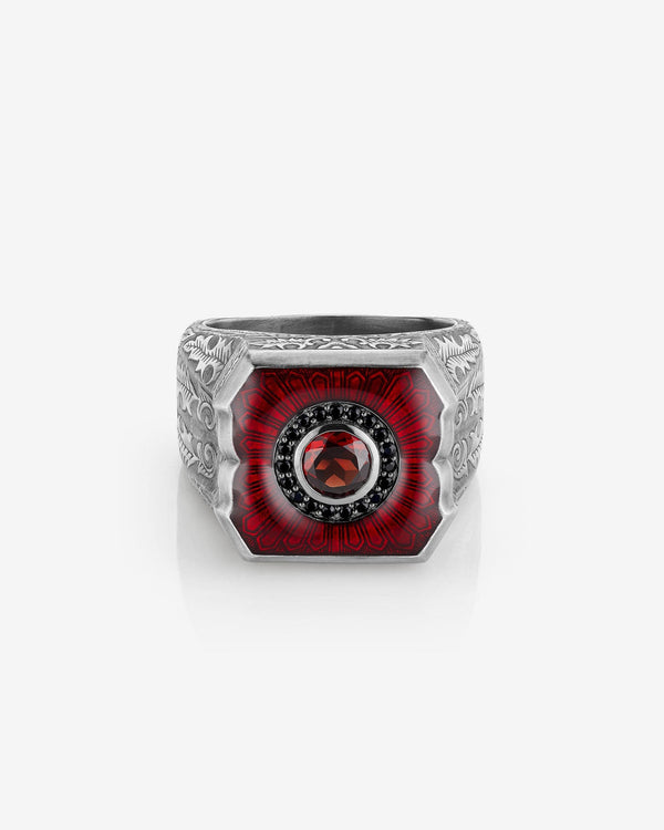 Cuban Leaf Enamel Ring