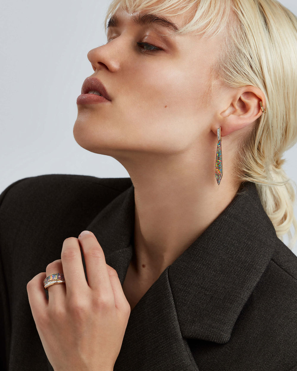 Crystal Haze Cocktail Ring