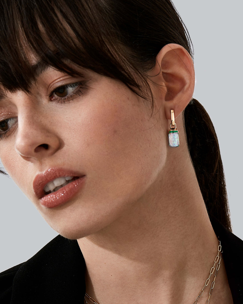 Crystal Haze Small Twister Earrings