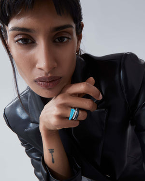 Crystal Haze Slimline Stack Ring