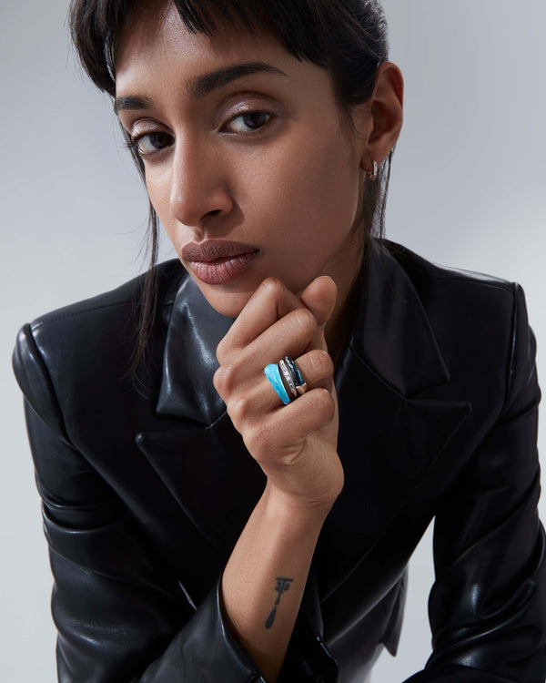 Crystal Haze Slimline Stack Ring