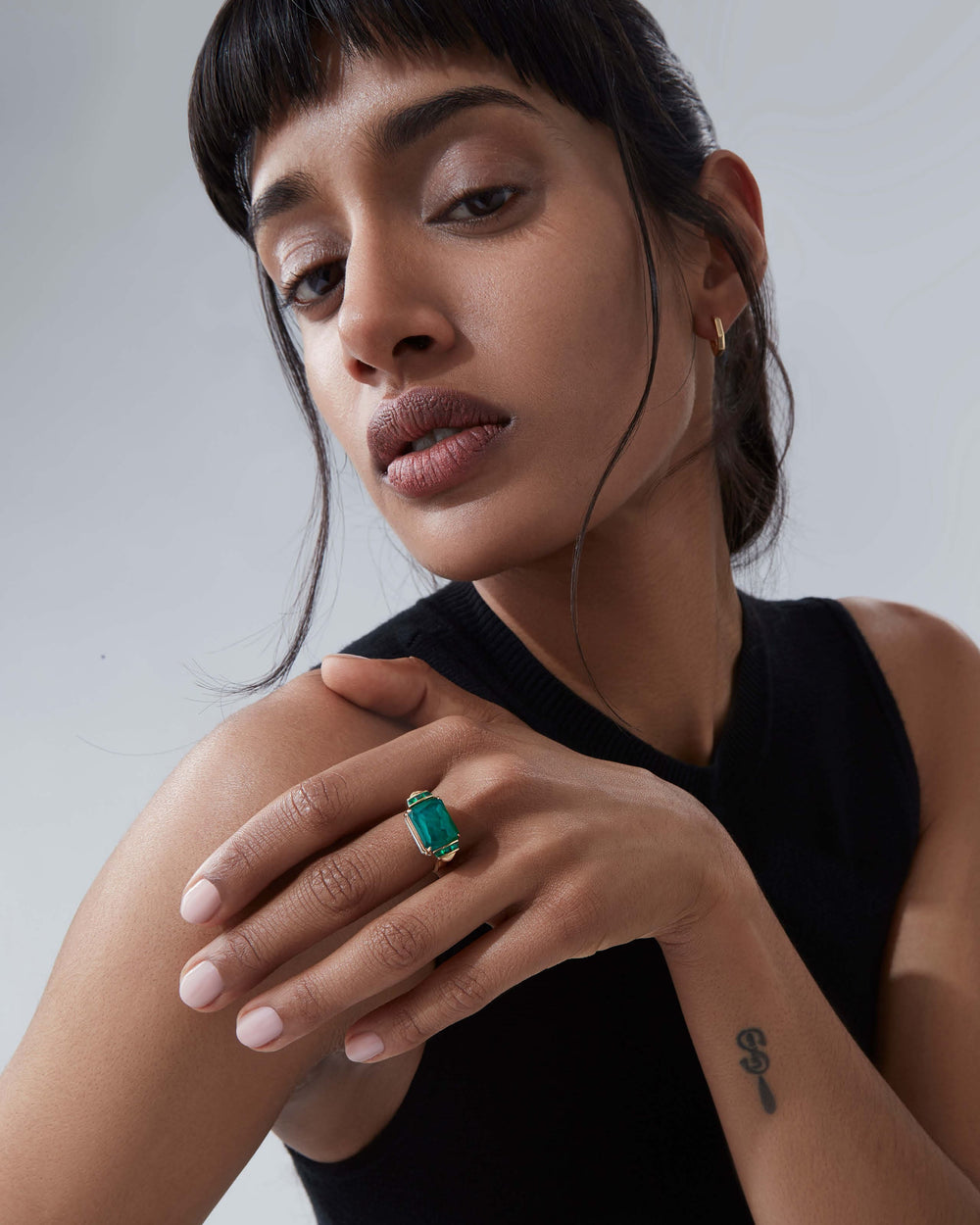 Crystal Haze Slim Twister Ring