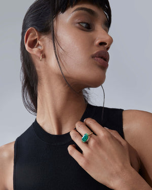 Crystal Haze Slim Twister Ring