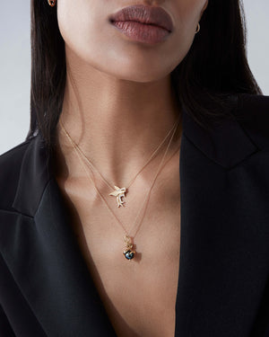 F is for Flying Fish Necklace