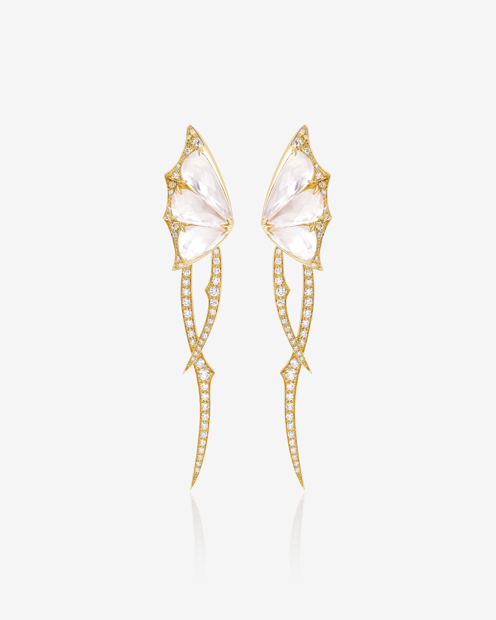 Crystal Haze Detachable Drop Earrings