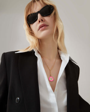 'I Wanna Be Your Setting Lotion' Gold Vinyl Pendant