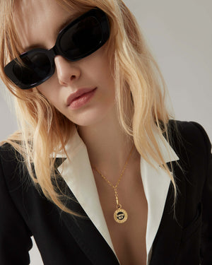 'I Wanna Be Your Coffee Pot' Gold Vinyl Pendant