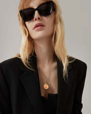 'I Wanna Be Your Ford Cortina' Gold Vinyl Pendant