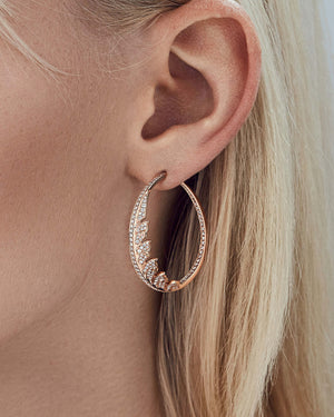 Plume Hoop Earrings