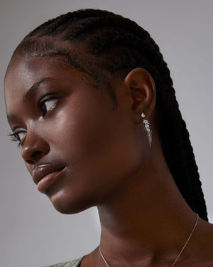 Tail Feather Drop Earrings