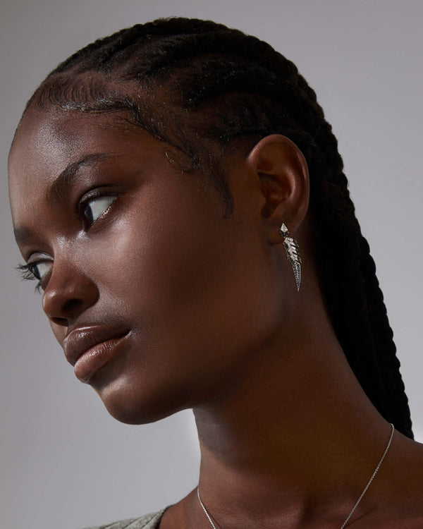 Tail Feather Drop Earrings