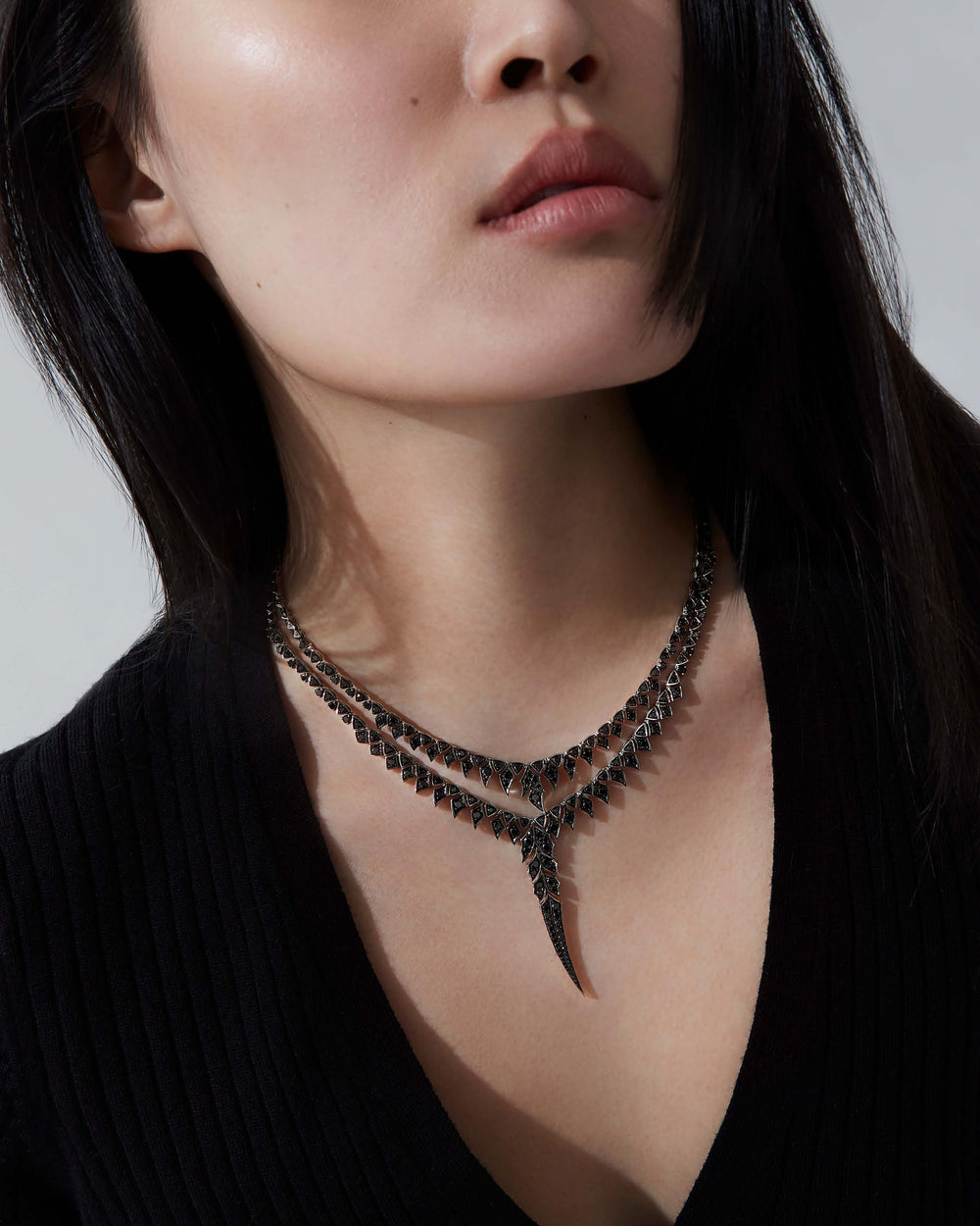 Tail Feather Drop Necklace