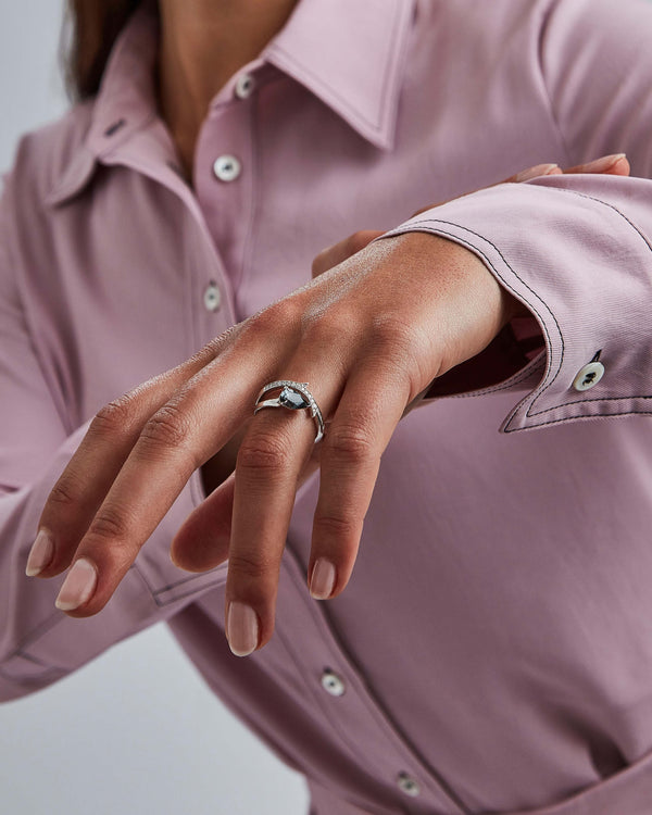 Thorn Floating Solitaire Ring