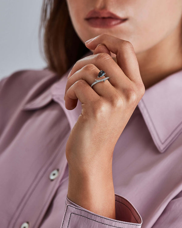 Thorn Floating Solitaire Ring