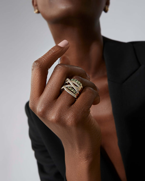 Bound Together Gem Band Ring