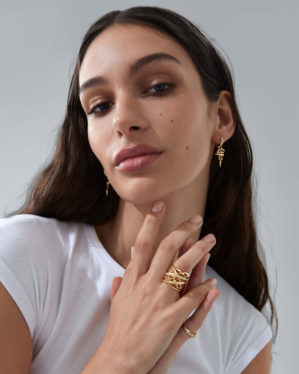 Bound Together Large Band Ring