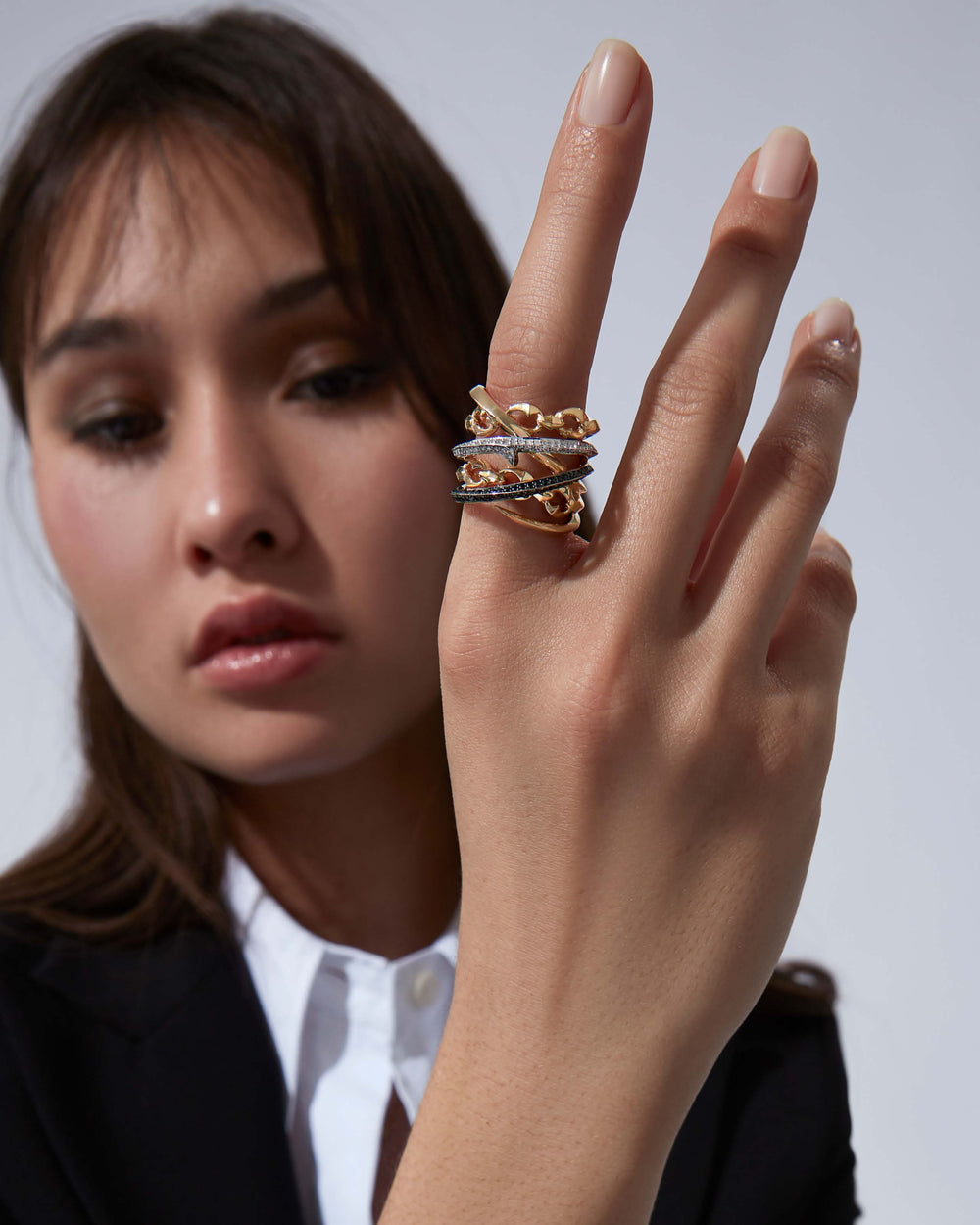 Bound Together Large Band Ring