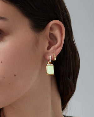 Crystal Haze Twister Earrings