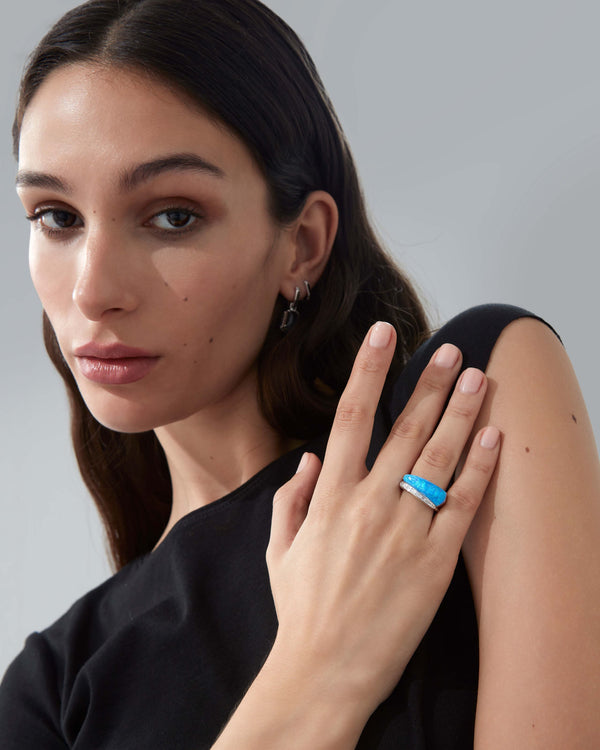 Crystal Haze Cocktail Ring