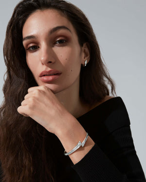 Pavé Open Wing Bangle