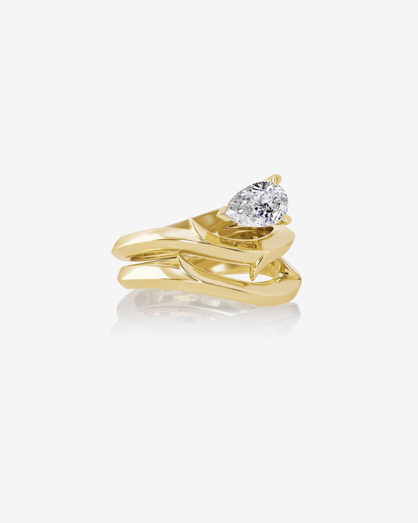 Thorn Floating Solitaire Slimline Ring