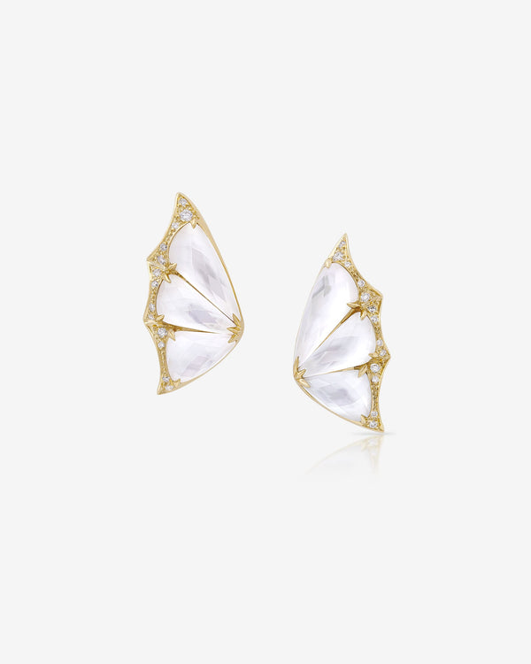 Crystal Haze Cuff Earrings