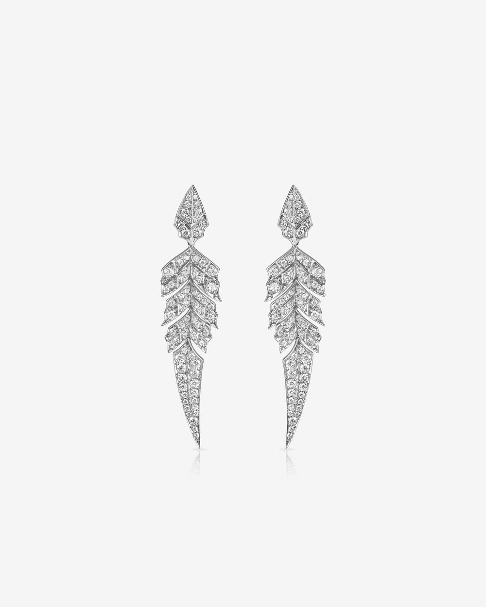 Tail Feather Drop Earrings