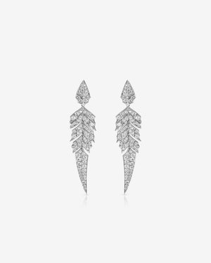 Tail Feather Drop Earrings