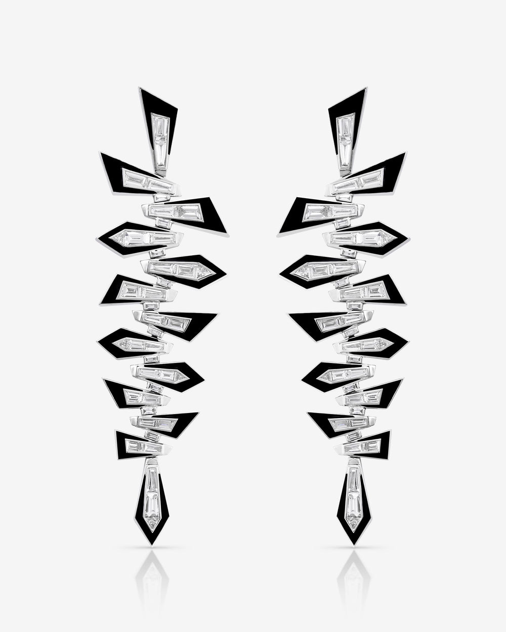 Shattered Long Drop Earrings