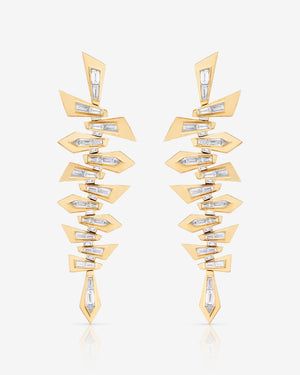 Shattered Long Drop Earrings