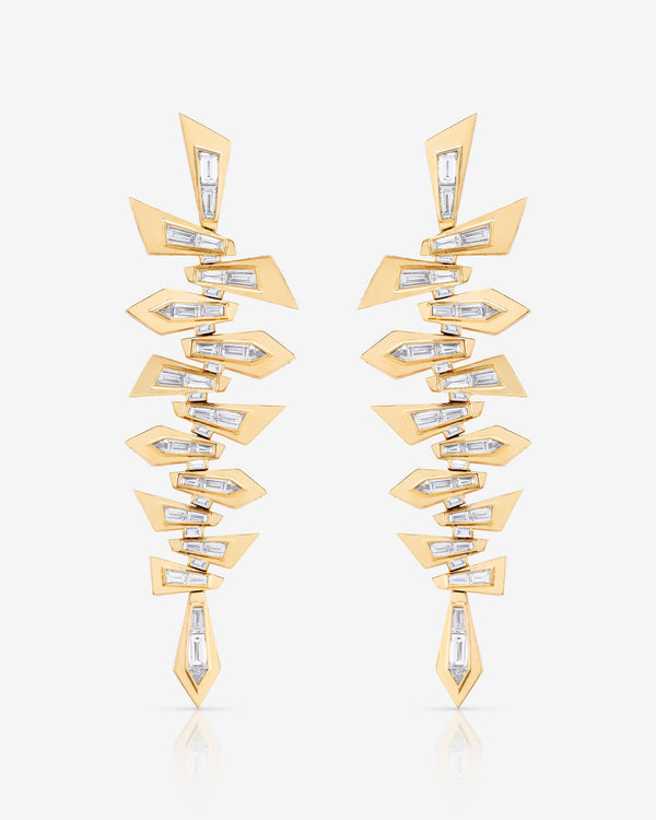 Shattered Long Drop Earrings