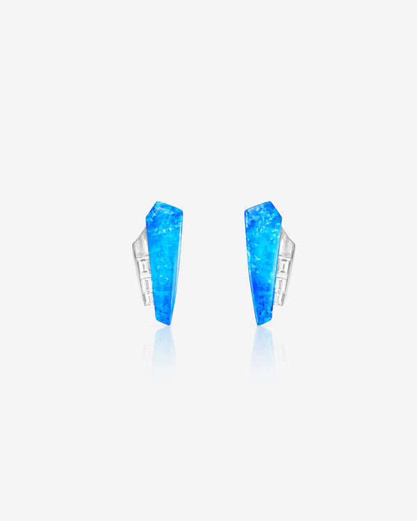 Crystal Haze Slimline Cuff Earrings